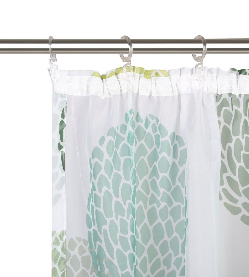 OTTO home Gardine Belem, 1 Stück, Kräuselband, transparent (1 St), Kräuselband, transparent, Voile, 1 bzw. 2 Schals, Vorhang, Fertiggardine, Kreise – Bild 5 von 5