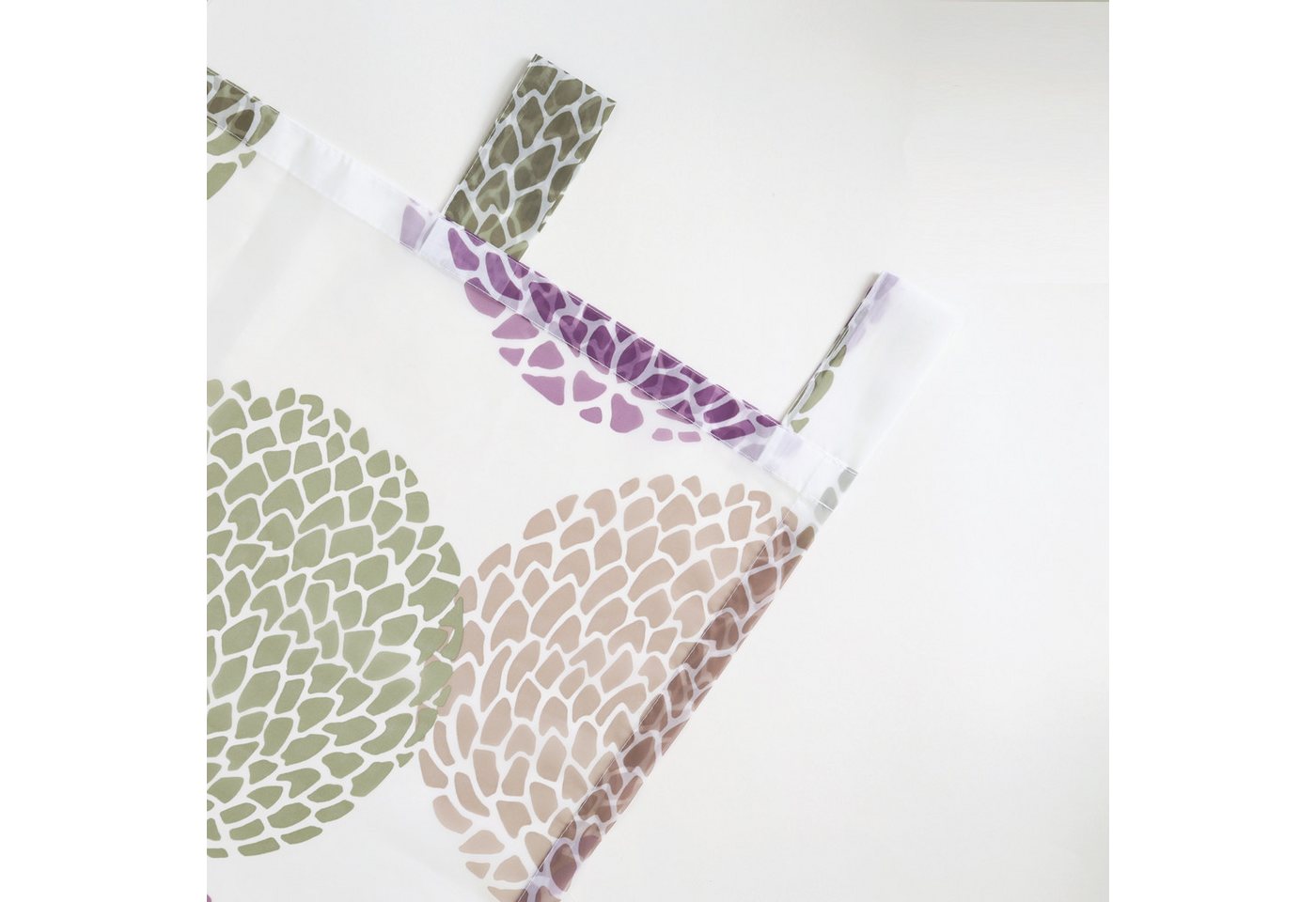 OTTO home Gardine Belem, 1 Stück, Schlaufen, transparent (1 St), Schlaufen, transparent, Voile, 1 oder 2 Schals, Vorhang, Fertiggardine, Kreise – Bild 5 von 5