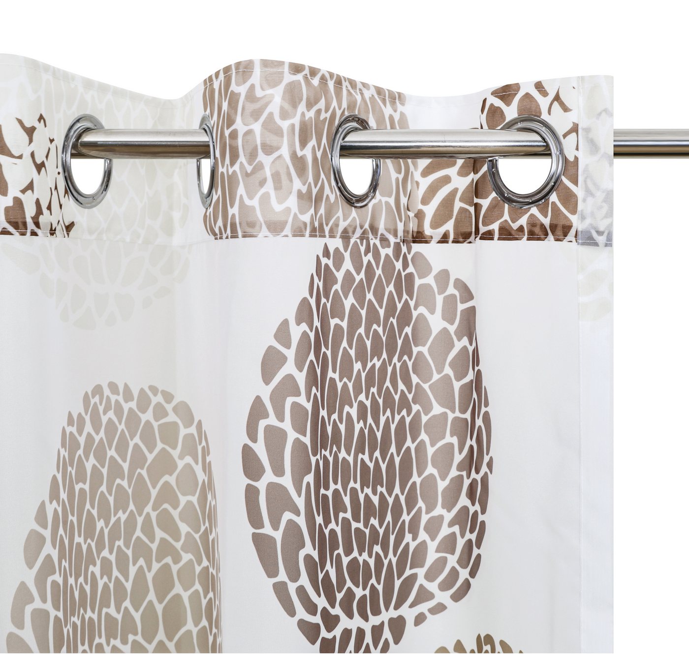 OTTO home Gardine BELEM, 1 Stück, transparent, Kreisemotiv (1 St), Ösen, transparent, Polyester, 1 Schal, Polyester, Kreise – Bild 4 von 5