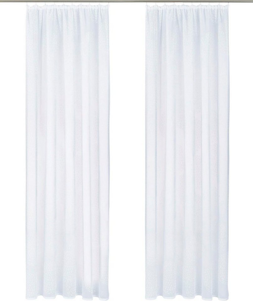 OTTO home Gardine Belem, 1 Stück, Kräuselband, transparent (2 St), Kräuselband, transparent, Voile, 1 bzw. 2 Schals, Vorhang, Fertiggardine, Kreise – Bild 4 von 5