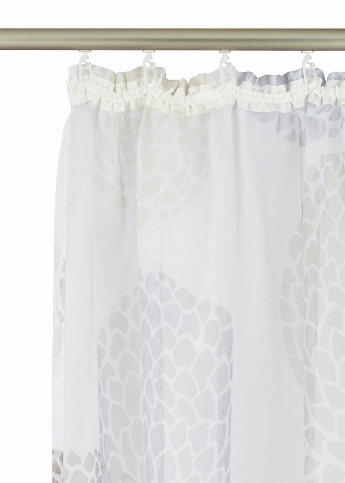 OTTO home Gardine Belem, 1 Stück, Kräuselband, transparent (1 St), Kräuselband, transparent, Voile, 1 bzw. 2 Schals, Vorhang, Fertiggardine, Kreise – Bild 5 von 5