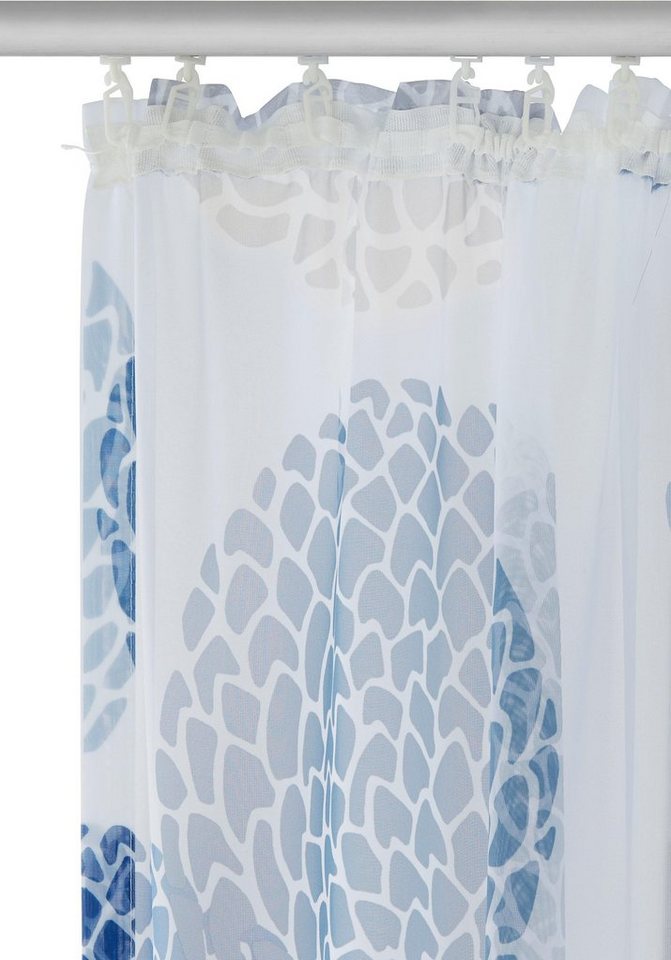 OTTO home Gardine Belem, 1 Stück, Kräuselband, transparent (1 St), Kräuselband, transparent, Voile, 1 bzw. 2 Schals, Vorhang, Fertiggardine, Kreise – Bild 5 von 5