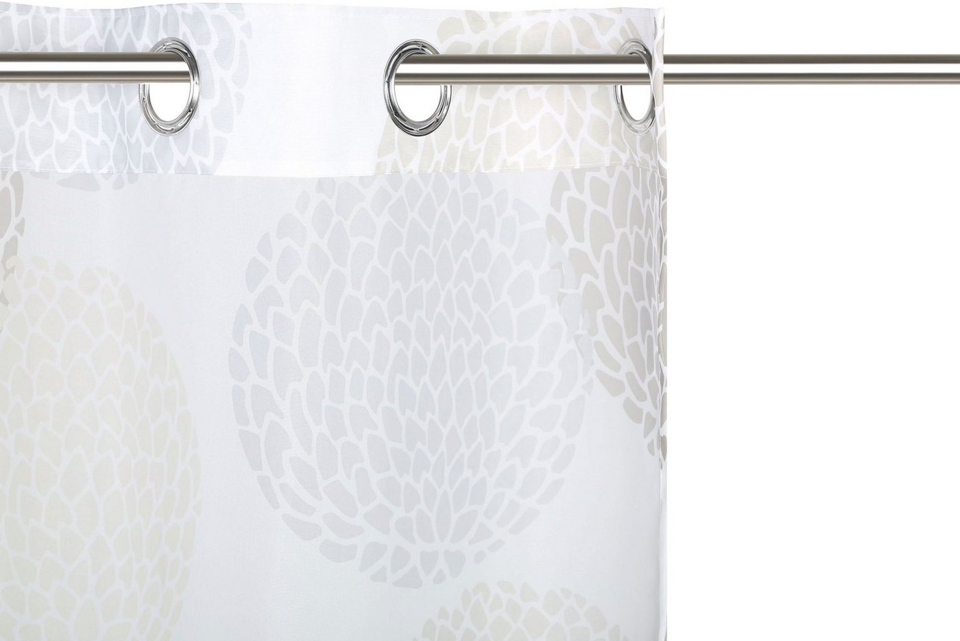 OTTO home Gardine BELEM, 1 Stück, transparent, Kreisemotiv (1 St), Ösen, transparent, Polyester, 1 Schal, Polyester, Kreise – Bild 5 von 5