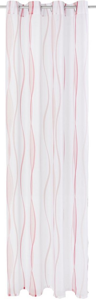 OTTO home Gardine Dimona, 2er- Set, transparent, Wellen (2 St), Ösen, transparent, Voile, 2-er Set, transparent, Voile, Polyester, Wellen – Bild 2 von 5