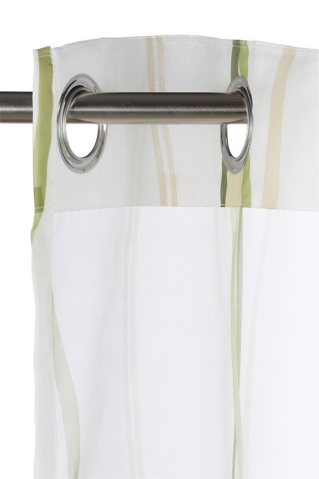 OTTO home Gardine Dimona, 2er- Set, transparent, Wellen (2 St), Ösen, transparent, Voile, 2-er Set, transparent, Voile, Polyester, Wellen – Bild 5 von 5