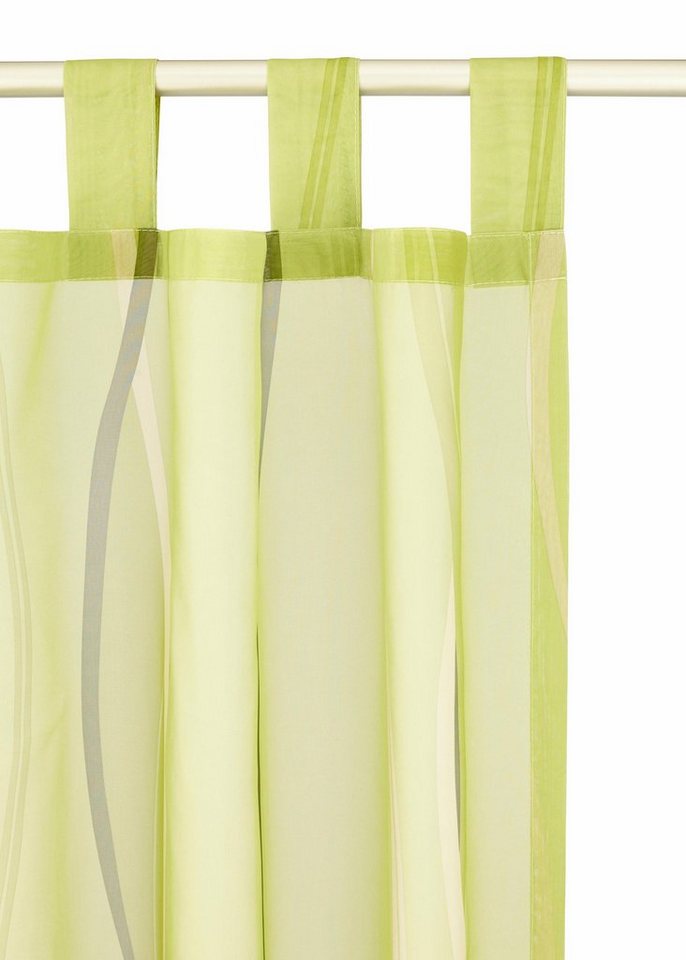 OTTO home Gardine Dimona (2 St), Schlaufen, transparent, Voile, 2er-Set, Voile, Polyester, Wellen – Bild 3 von 5