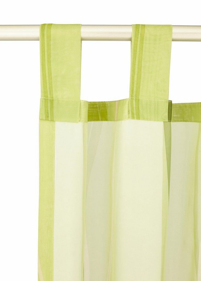 OTTO home Gardine Dimona (2 St), Schlaufen, transparent, Voile, 2er-Set, Voile, Polyester, Wellen – Bild 4 von 5