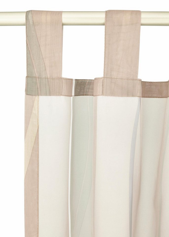 OTTO home Gardine Dimona (2 St), Schlaufen, transparent, Voile, 2er-Set, Voile, Polyester, Wellen – Bild 3 von 5