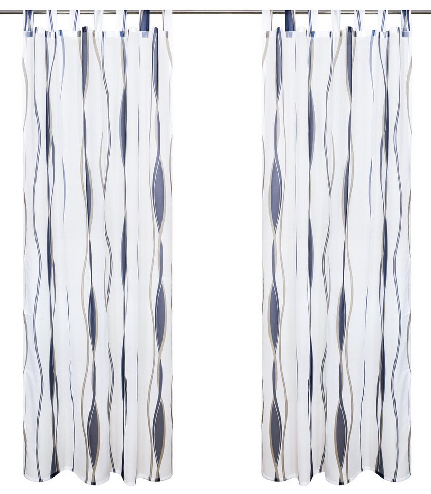 OTTO home Gardine DIMONA, 2er-Set, Schlaufen, transparent, Wellen (2 St), Schlaufen, transparent, Voile, 2-er Set, Voile, Polyester, Wellen – Bild 2 von 5