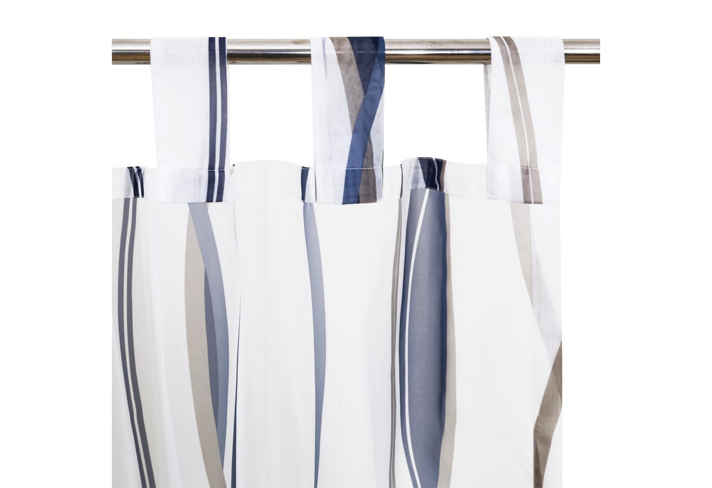 OTTO home Gardine DIMONA, 2er-Set, Schlaufen, transparent, Wellen (2 St), Schlaufen, transparent, Voile, 2-er Set, Voile, Polyester, Wellen – Bild 3 von 5