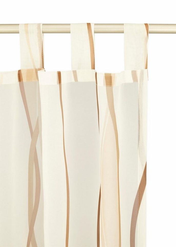 OTTO home Gardine DIMONA, 2er-Set, Schlaufen, transparent, Wellen (2 St), Schlaufen, transparent, Voile, 2-er Set, Voile, Polyester, Wellen – Bild 4 von 5