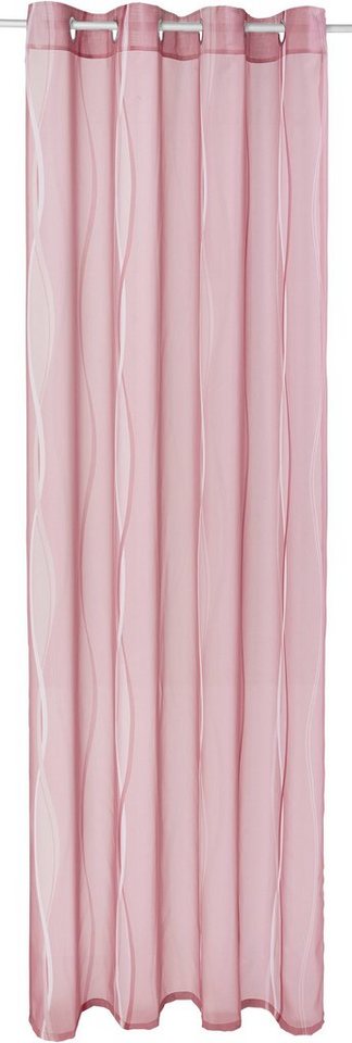 OTTO home Gardine Dimona, Ösen, transparent, 2er-Set (2 St), Ösen, transparent, Voile, 2er-Set, transparent, Voile, Polyester – Bild 2 von 5