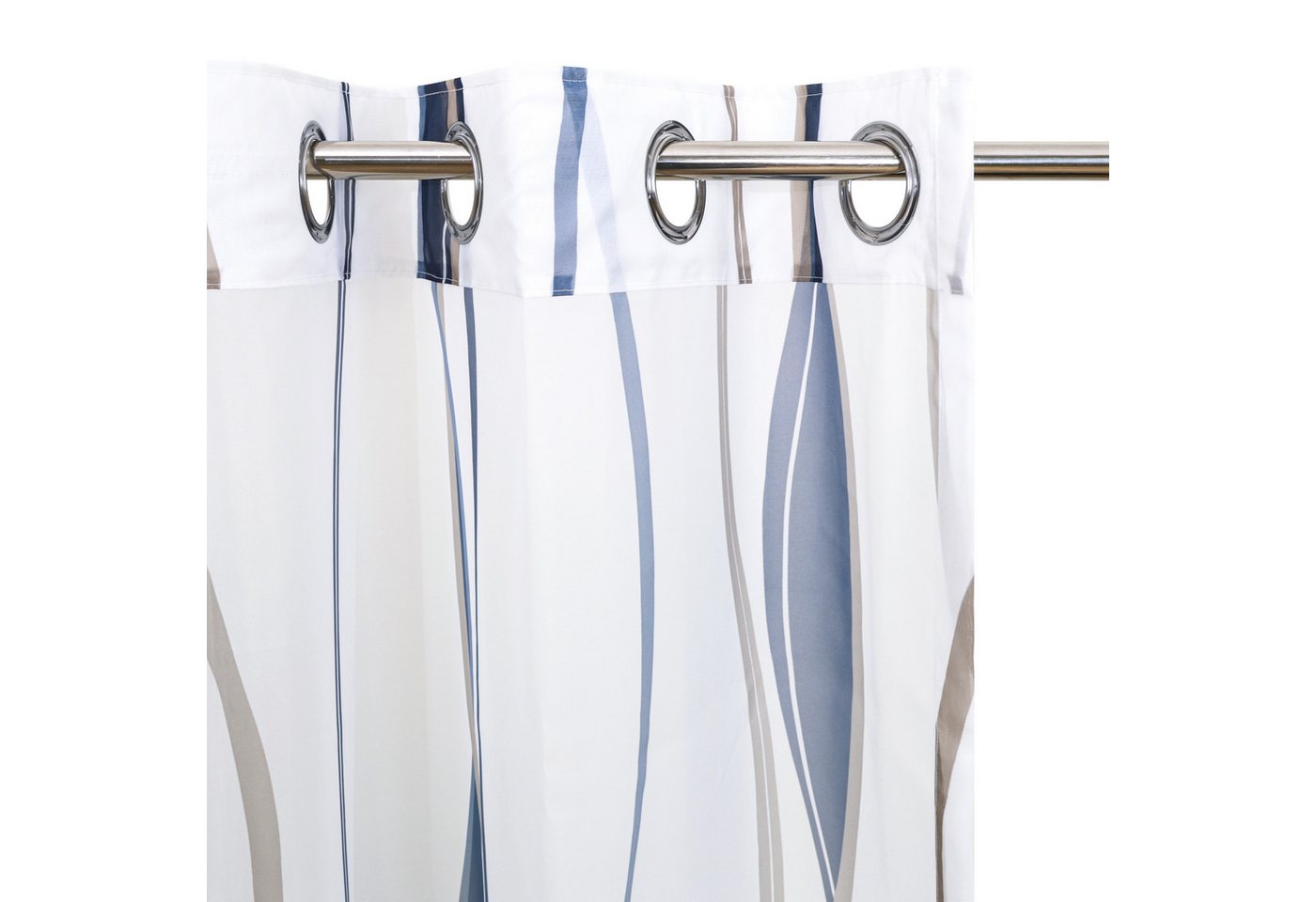 OTTO home Gardine Dimona, 2er- Set, transparent, Wellen (2 St), Ösen, transparent, Voile, 2-er Set, transparent, Voile, Polyester, Wellen – Bild 5 von 5