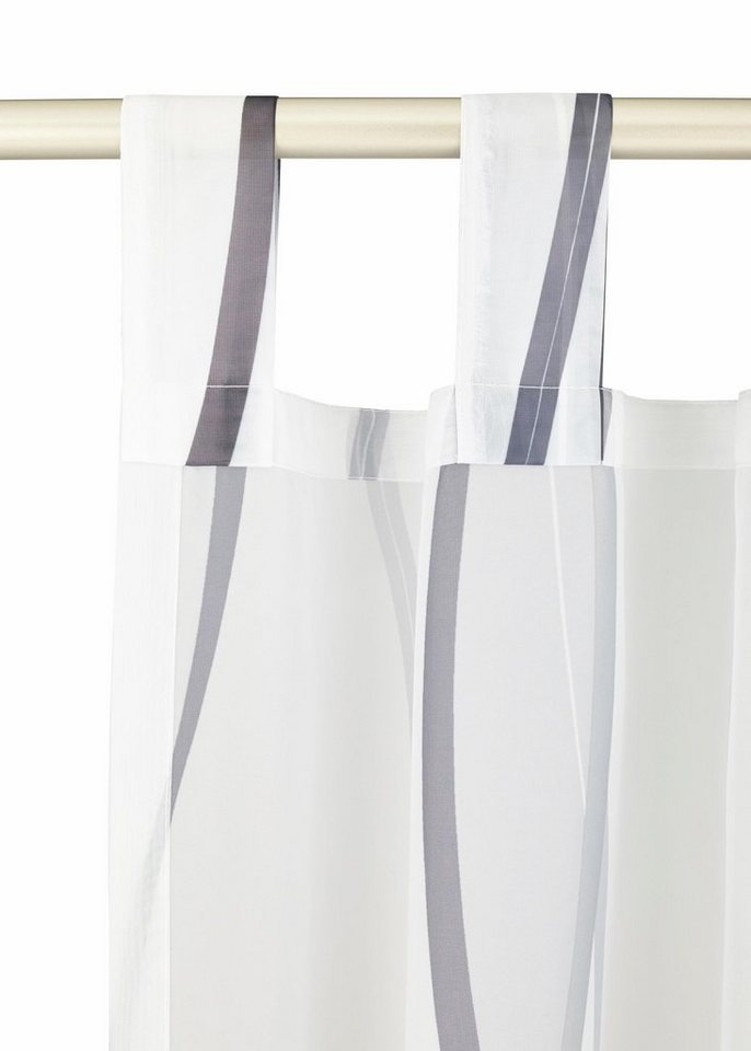 OTTO home Gardine DIMONA, 2er-Set, Schlaufen, transparent, Wellen (2 St), Schlaufen, transparent, Voile, 2-er Set, Voile, Polyester, Wellen – Bild 4 von 5