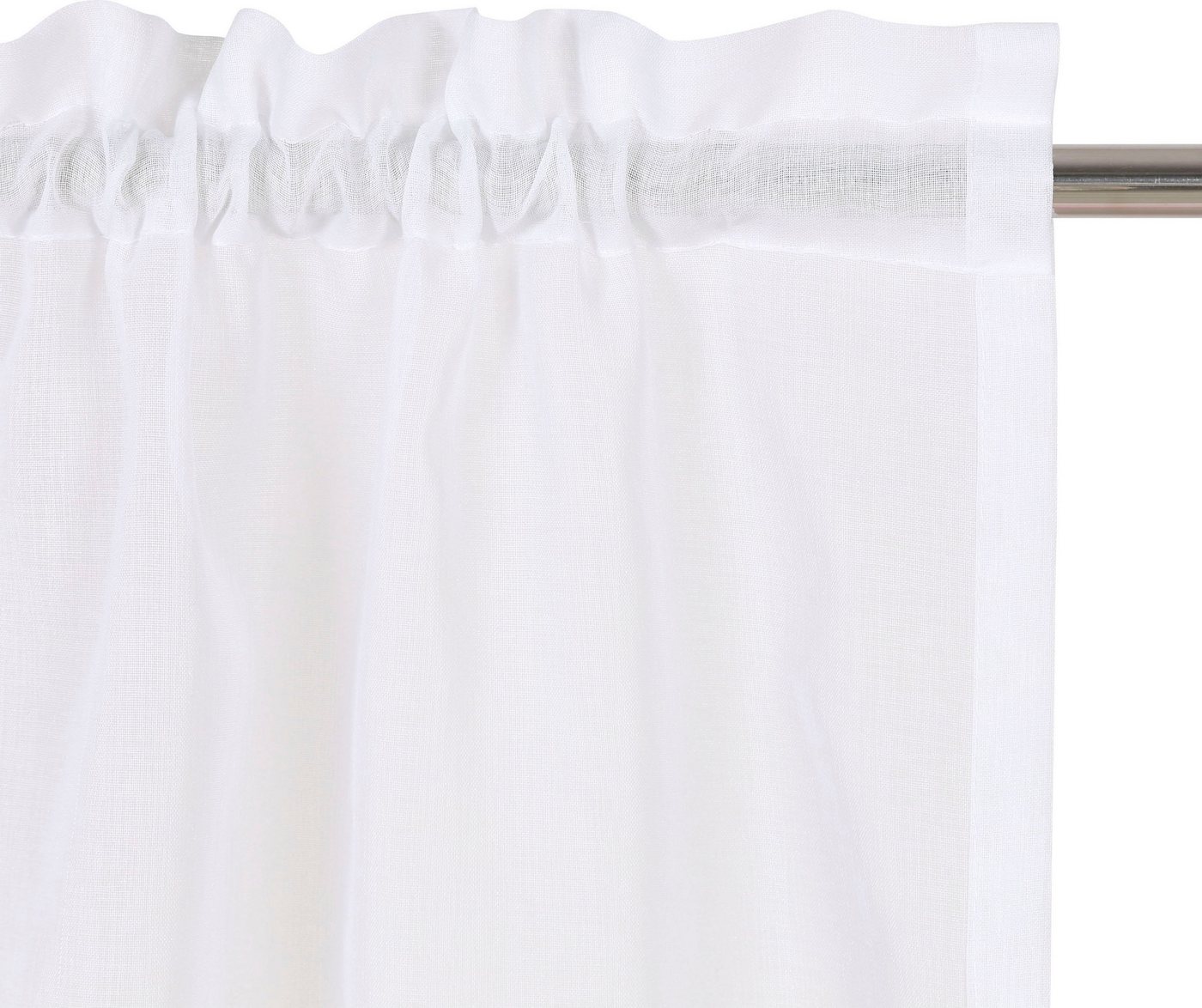 OTTO home Gardine Dolly (1 St), Stangendurchzug, transparent, Polyester, Stangendurchzug, transparent, gewebt, Pflegeleicht, eleganter Fall – Bild 4 von 5