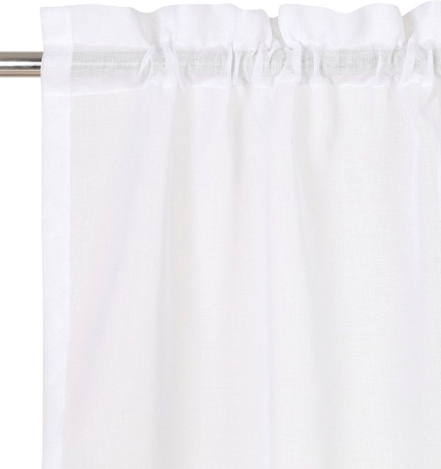 OTTO home Gardine Dolly (1 St), Stangendurchzug, transparent, Polyester, Stangendurchzug, transparent, gewebt, Pflegeleicht, eleganter Fall – Bild 5 von 5