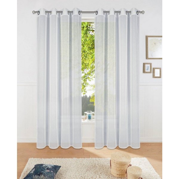 OTTO home Gardine Dolly, 1 Stück, transparent, gewebt (1 St), Ösen, transparent, Transparent, Gewebt, Polyester