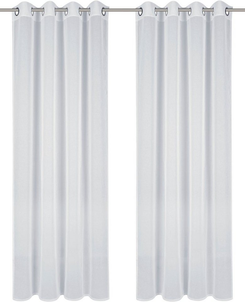 OTTO home Gardine Dolly, 1 Stück, transparent, gewebt (1 St), Ösen, transparent, Transparent, Gewebt, Polyester – Bild 2 von 5