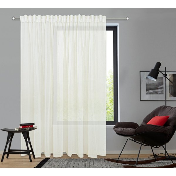 OTTO home Gardine Dolly, 1 Stück, Multifunktionsband, transparent (1 St), Multifunktionsband, transparent, Transparent, Gewebt, Polyester, extra Breite ab 3 Met