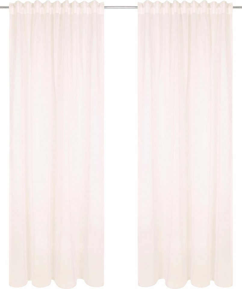 OTTO home Gardine Dolly, 1er- und 2er-Set, transparent, Multiband (2 St), Multifunktionsband, transparent, gewebt, Polyester – Bild 2 von 5