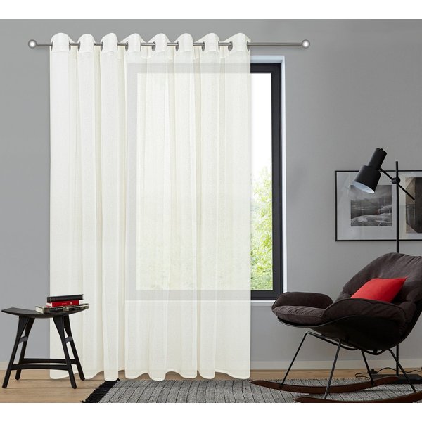 OTTO home Gardine Dolly, 1er-Set, transparent gewebt, Ösen (1 St), Ösen, transparent, gewebt, Polyester, extra Breite ab 3 Meter
