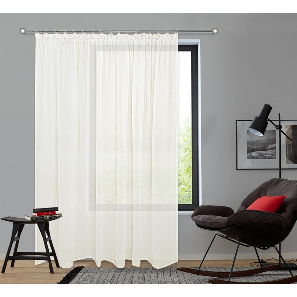 OTTO home Gardine Gardine Dolly, Kräuselband, transparent (1 St), Kräuselband, transparent, Bestseller, Store, extra Breite ab 3 Meter
