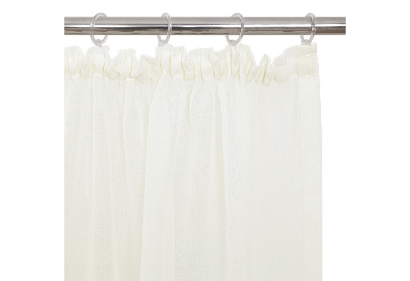 OTTO home Gardine Gardine Dolly, Kräuselband, transparent (1 St), Kräuselband, transparent, Bestseller, Store, extra Breite ab 3 Meter – Bild 4 von 5