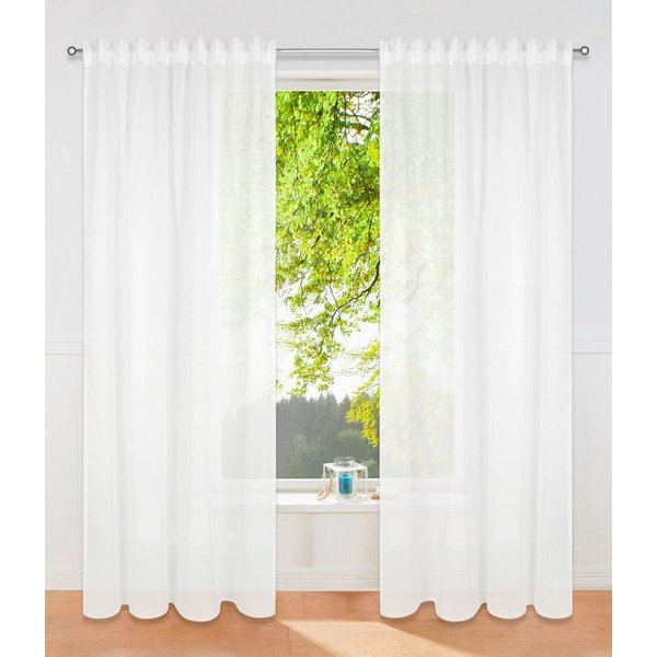 OTTO home Gardine Dolly, 1 Stück, Multifunktionsband, transparent, gewebt (1 St), Multifunktionsband, transparent, Polyester, transparent, glatt, gewebt