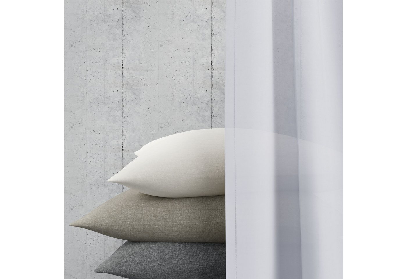OTTO home Gardine ELVIRA, nach Wunschmaß, transparent, Made in Europe (1 St), Kräuselband, transparent, Voile, Maßanfertigung, made in europe, Wohnzimmer, Schla – Bild 5 von 5