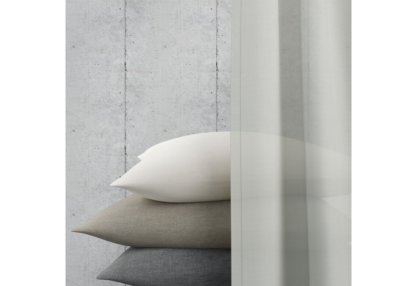 OTTO home Gardine ELVIRA, nach Wunschmaß, transparent, Made in Europe (1 St), Kräuselband, transparent, Voile, Maßanfertigung, made in europe, Wohnzimmer, Schla – Bild 5 von 5