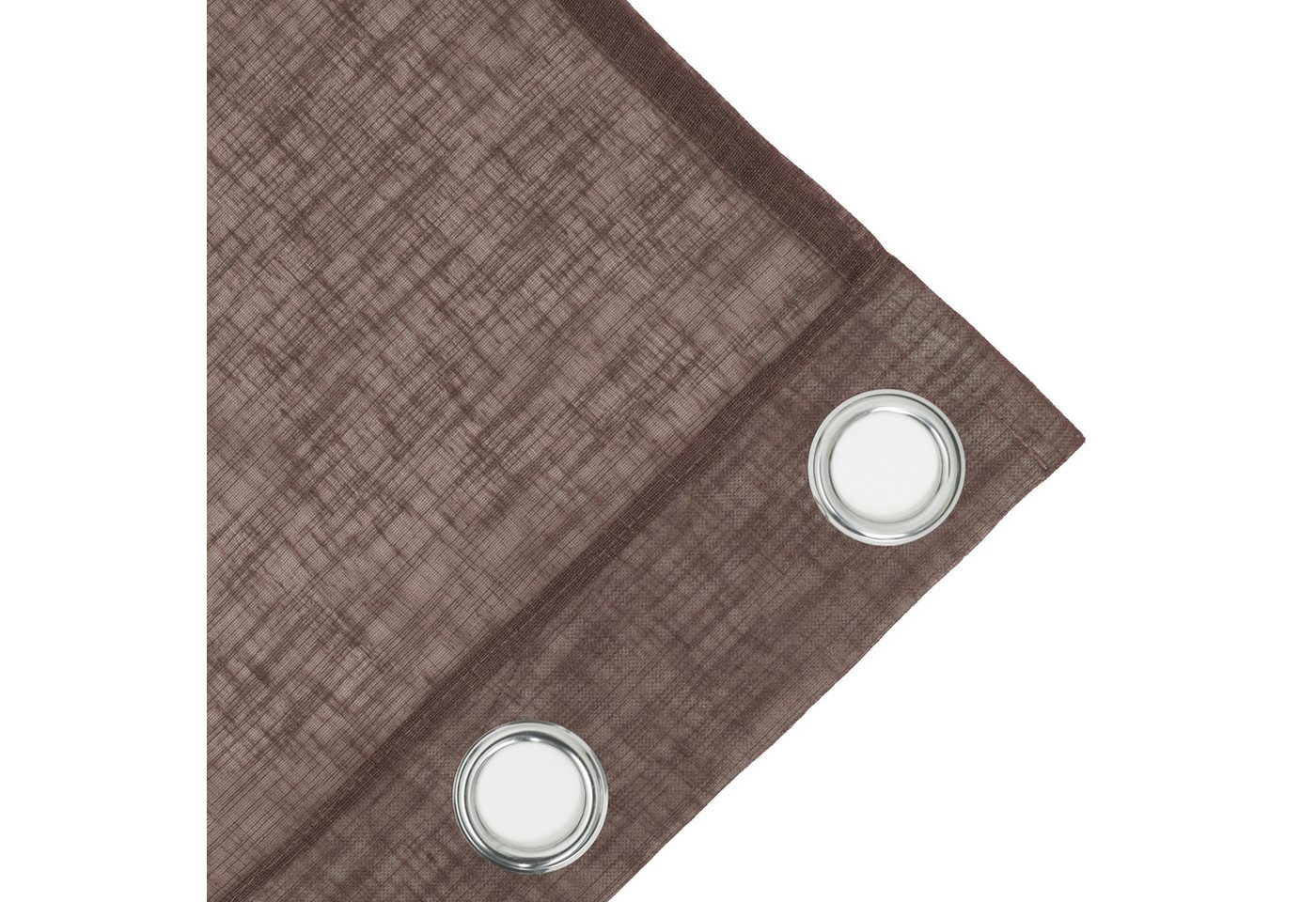 OTTO home Gardine Fiete, 1 Stück, halbtransparent, leinen Optik (1 St), Ösen, halbtransparent, Leinen Optik, monochrom, basic, pflegeleicht, verschiedene Größen – Bild 5 von 5