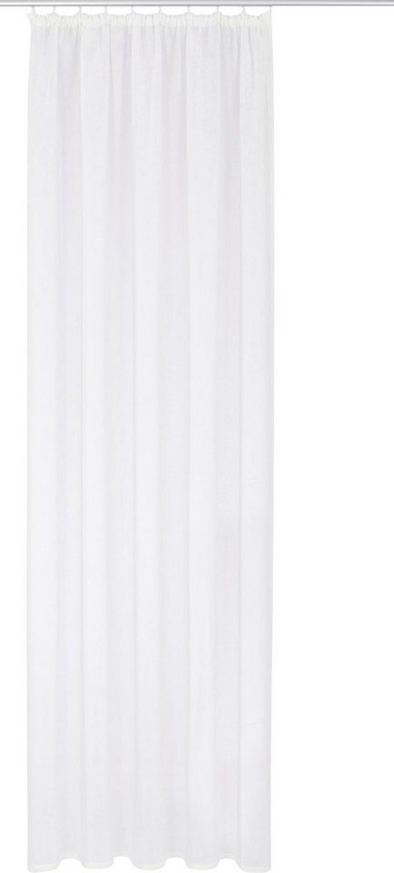 OTTO home Gardine Fiete, 1 Stück, Leinen Optik, halbtransparent, Kräuselband (1 St), Kräuselband, halbtransparent, Leinen Optik, Sichtschutz, halbtransparent, e – Bild 2 von 5