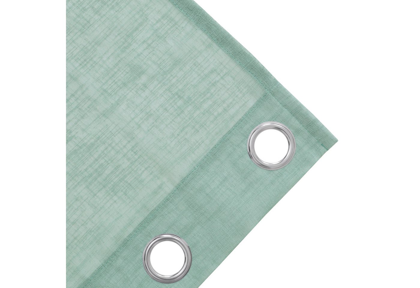 OTTO home Gardine Kyllo (2 St), Ösen, halbtransparent, Polyester, Leinen-Look, halbtransparent, Ösen- Aufhängung, Pflegeleicht – Bild 5 von 5