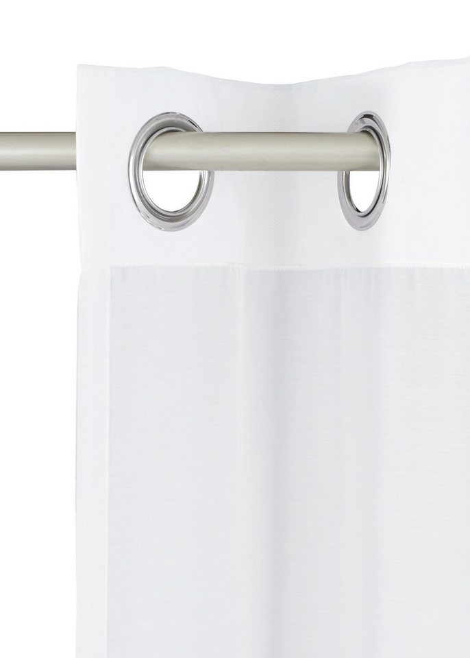 OTTO home Gardine Malin (2 St), Ösen, halbtransparent, Voile, halbtransparent, Gardine, 2-er Set – Bild 5 von 5