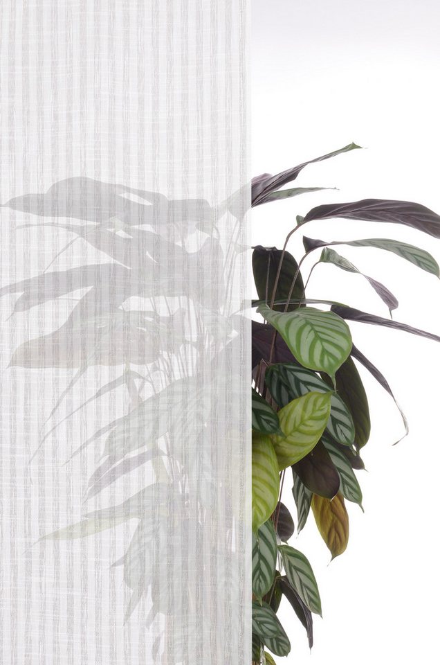 OTTO home Gardine Marric, 1 Stück, Schlaufen, halbtransparent, Leinenoptik mit Streifen (1 St), Schlaufen, halbtransparent, halbtransparent, Leinenoptik mit Str – Bild 5 von 5