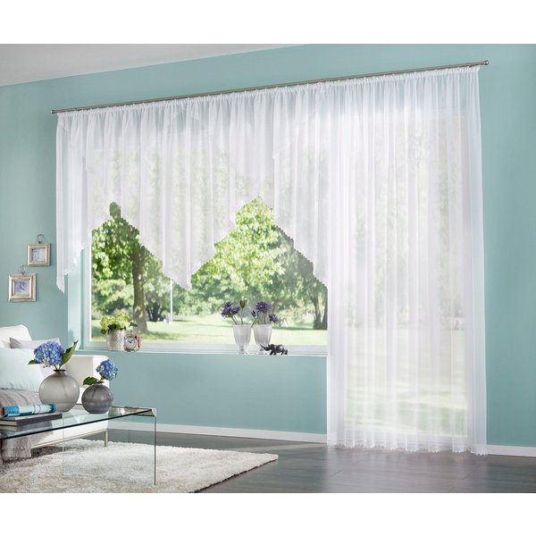 OTTO home Gardine Missy, 1 Stück, Kräuselband, transparent (1 St), Kräuselband, transparent, Polyester, Vorhang, Fertiggardine, Store, transparent