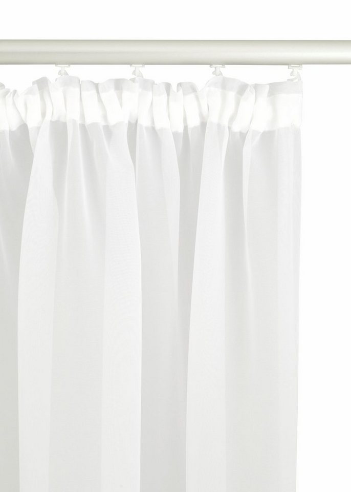 OTTO home Gardine Missy, 1 Stück, Kräuselband, transparent (1 St), Kräuselband, transparent, Polyester, Vorhang, Fertiggardine, Store, transparent – Bild 4 von 5