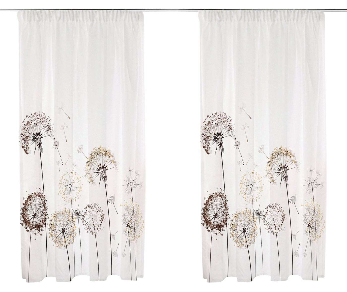 OTTO home Gardine Nannette, 1 Stück, halbtransparent, gemustert (1 St), Multifunktionsband, halbtransparent, Polyester, halbtransparent, gemustert, pflegeleicht – Bild 3 von 5