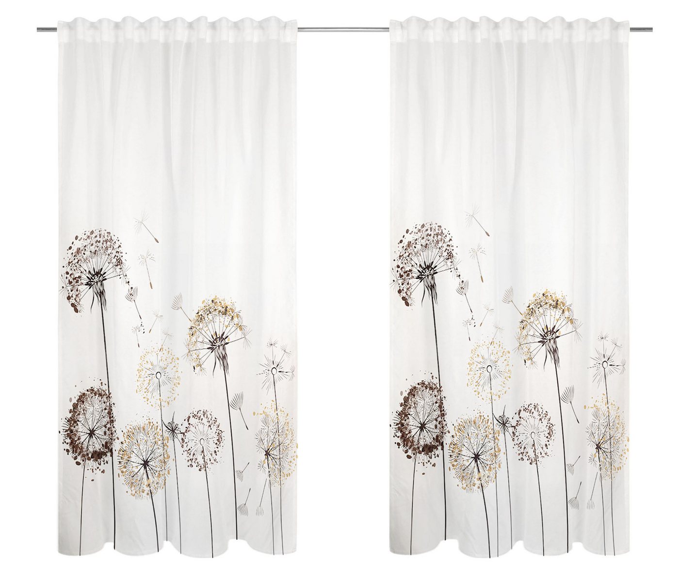 OTTO home Gardine Nannette, 1 Stück, halbtransparent, gemustert (1 St), Multifunktionsband, halbtransparent, Polyester, halbtransparent, gemustert, pflegeleicht – Bild 4 von 5