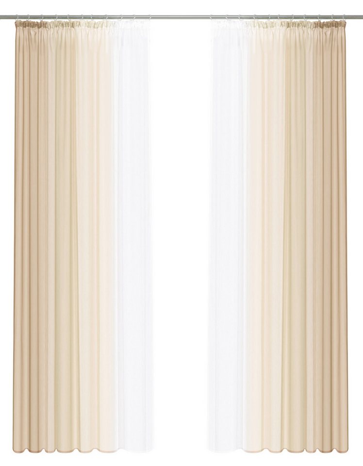 OTTO home Gardine Nivva, 2er-Set, Kräuselband, transparent (2 St), Kräuselband, transparent, Transparent, Kräuselband, Pflegeleicht, 2er Set – Bild 2 von 5