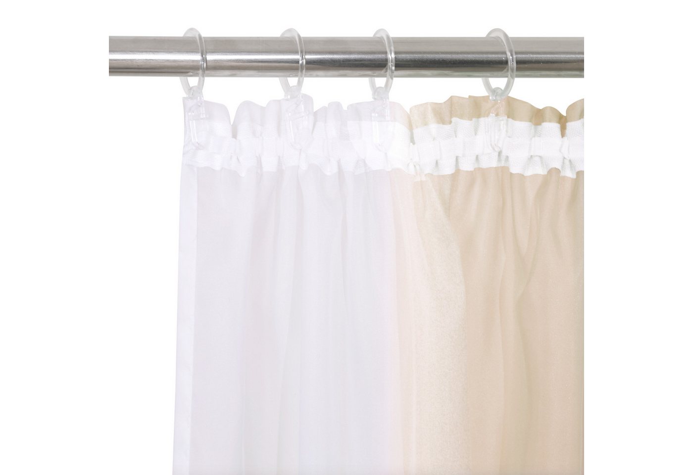OTTO home Gardine Nivva, 2er-Set, Kräuselband, transparent (2 St), Kräuselband, transparent, Transparent, Kräuselband, Pflegeleicht, 2er Set – Bild 5 von 5