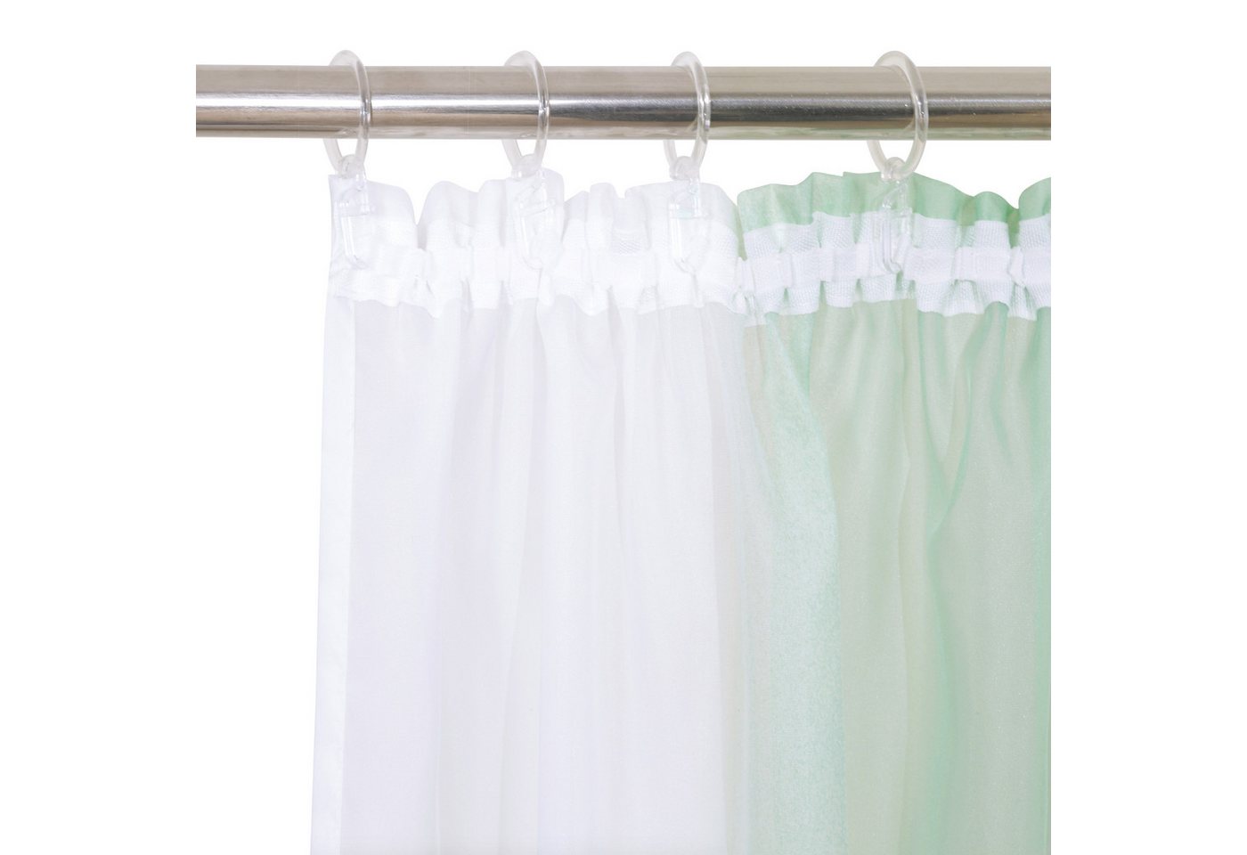 OTTO home Gardine Nivva, 2er-Set, Kräuselband, transparent (2 St), Kräuselband, transparent, Transparent, Kräuselband, Pflegeleicht, 2er Set – Bild 5 von 5