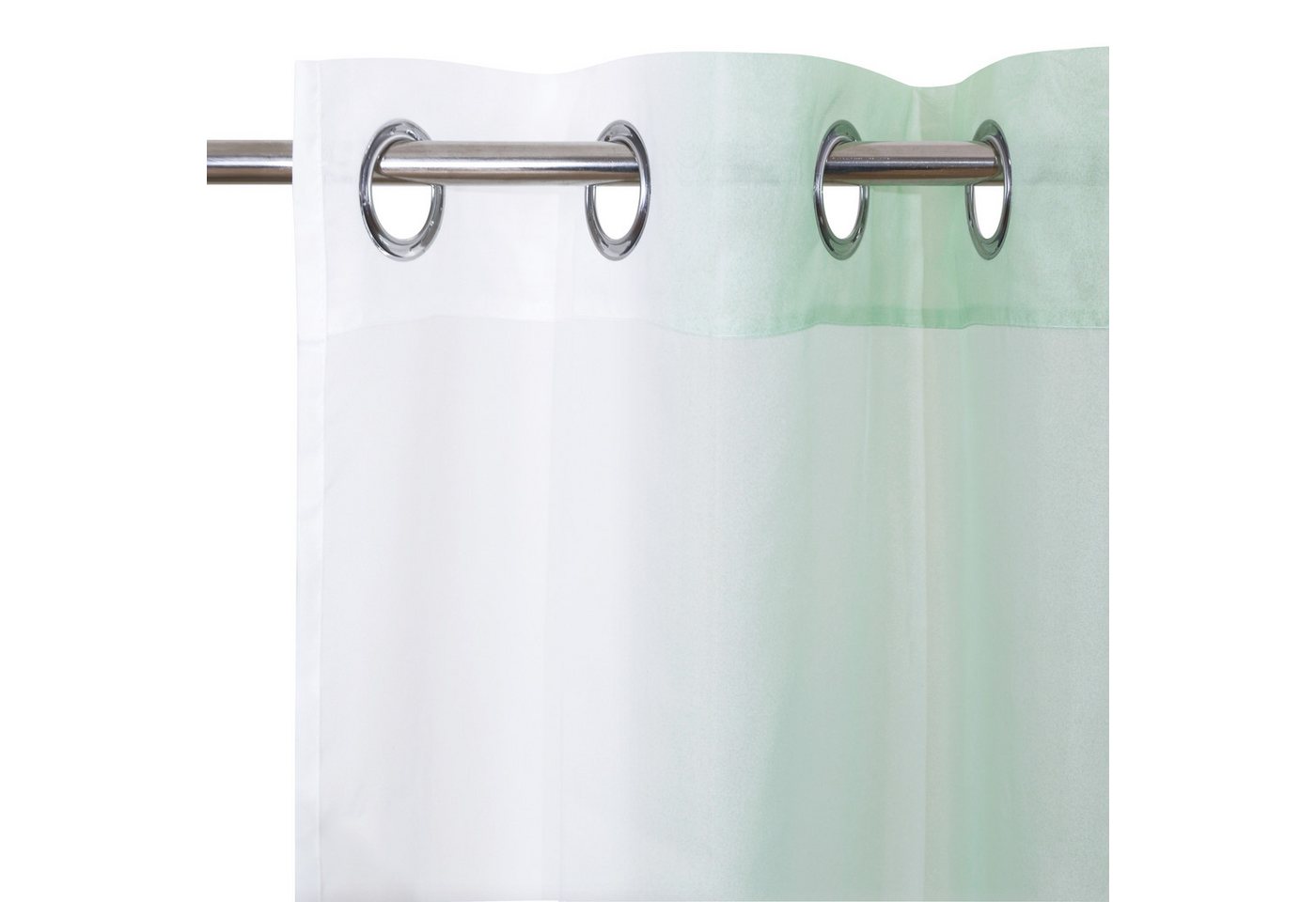 OTTO home Gardine Nivva, 2er-Set, transparent, Ösen (2 St), Ösen, transparent, Transparent, Ösen- Aufhängung, Pflegeleicht, 2er Set – Bild 4 von 5