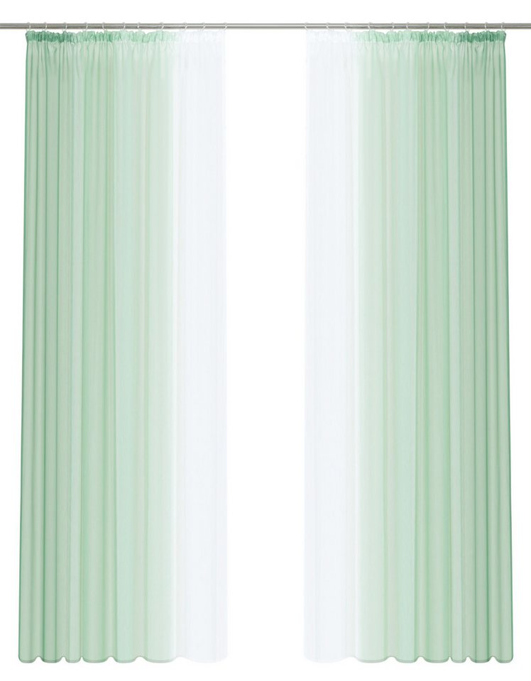 OTTO home Gardine Nivva, 2er-Set, Kräuselband, transparent (2 St), Kräuselband, transparent, Transparent, Kräuselband, Pflegeleicht, 2er Set – Bild 2 von 5