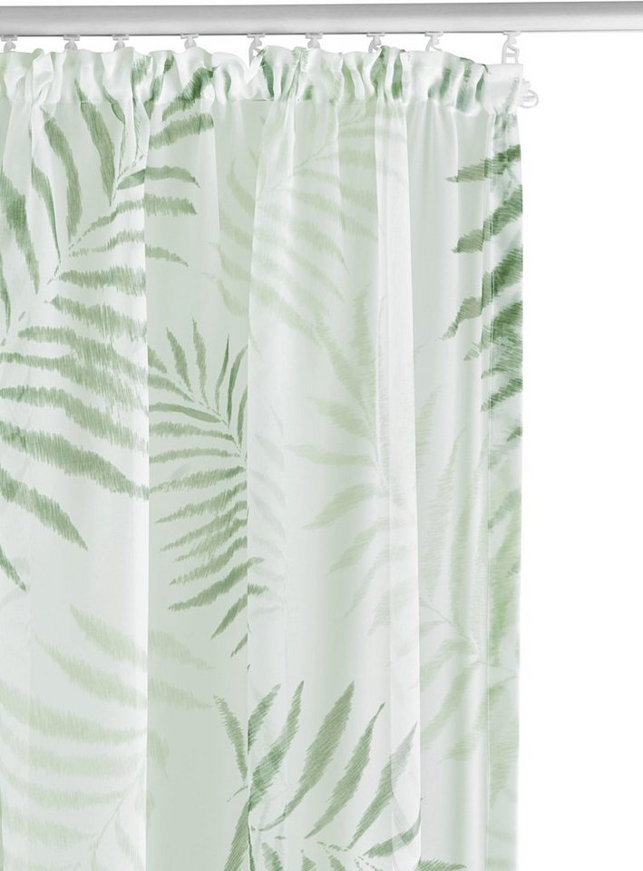 OTTO home Gardine Paula, 1 Stück, halbtransparent (1 St), Kräuselband, halbtransparent, Voile, Halbtransparent, Voile, Polyester – Bild 3 von 5