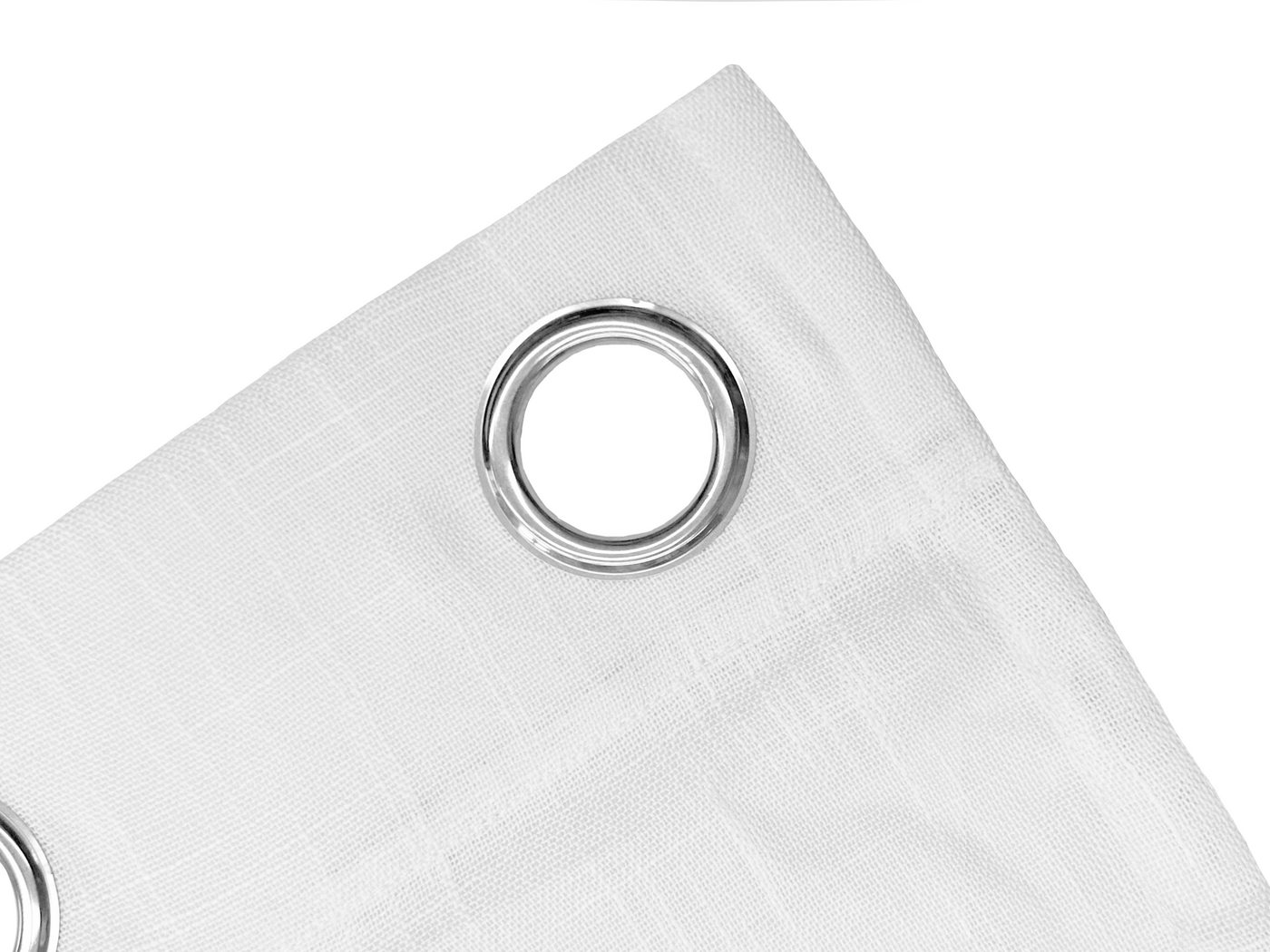 OTTO home Gardine Reeffa (1 St), Ösen, halbtransparent, Polyester, Blätter, Leinenoptik, leichter Lichtschutz, halbtransparent – Bild 5 von 5