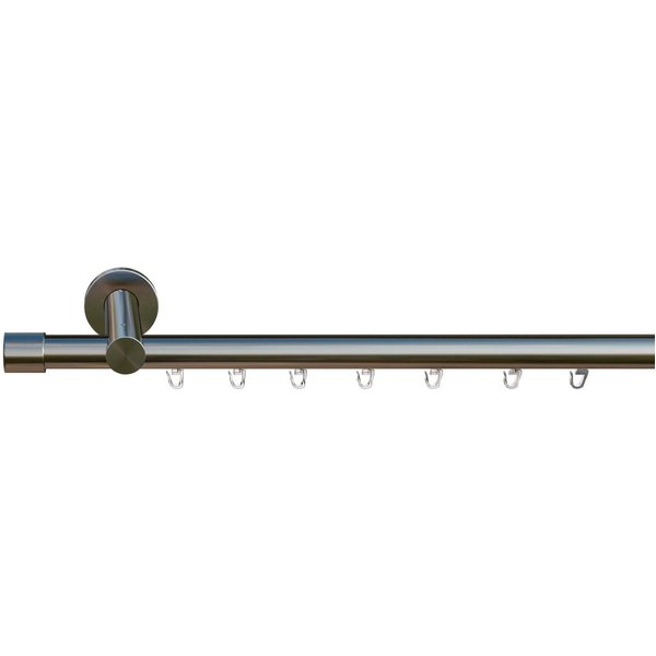 OTTO home Gardinenstange TANBUL, Ø 20 mm, 1-läufig, Fixmaß, verschraubt, Eisen, Innenlauf Komplett-Set inkl. Gleitern und Montagematerial