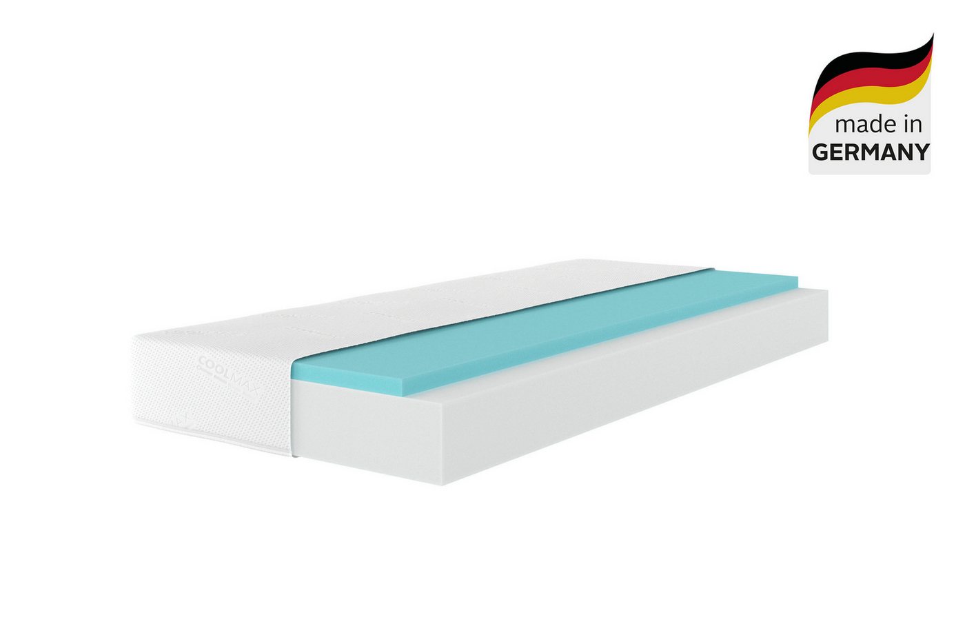 Gelschaummatratze Kniven, Matratze 90x200 cm, 140x200 cm & weitere Größen, OTTO home, 17 cm hoch, Matratze H2-H4, ergonomisch, allergiker geeignet (Hausstauball – Bild 2 von 5