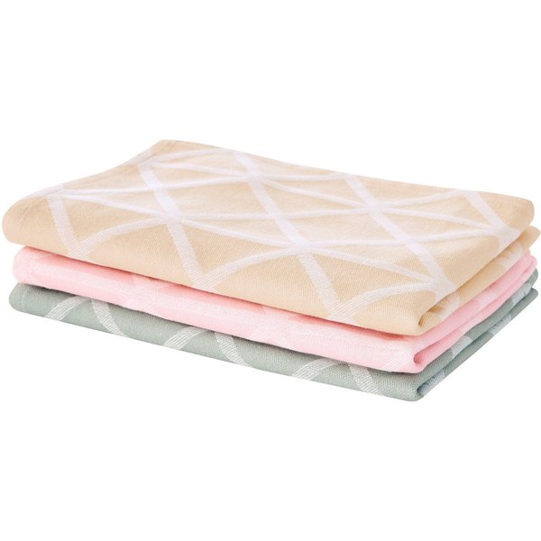 OTTO home Geschirrtuch Brea, (Set, 3-tlg., 3er- Set), 100 % Baumwolle, 3er-Set, 50 × 65 cm, attraktives Design