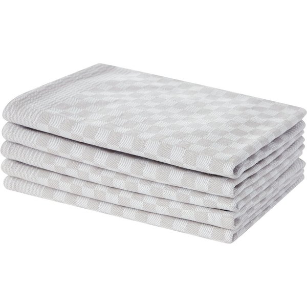 OTTO home Geschirrtuch Keersten Premium, (Set, 5-tlg), hochwertig, Grubentuch, 100 % Baumwolle, 65 × 50 cm